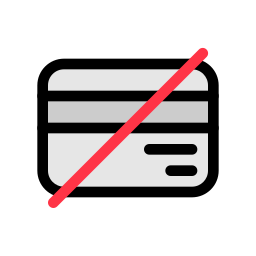 신용카드 없음 icon