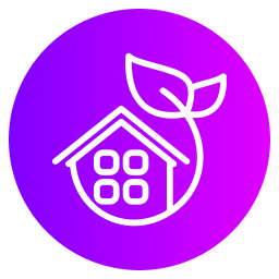 groen huis icoon