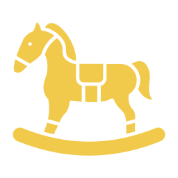 caballo de juguete icono
