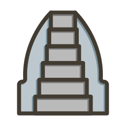 escalera mecánica icono