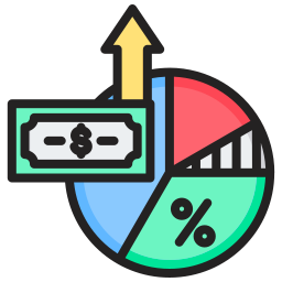 Profit margin icon