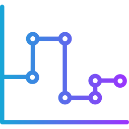 gráfico de linha Ícone