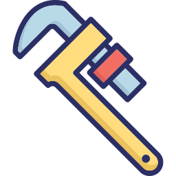 Трубный ключ иконка
