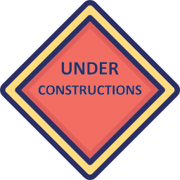 Under construction board icon