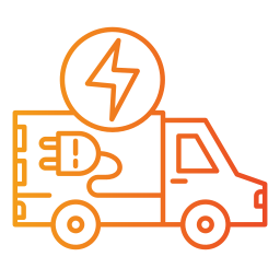 Electric van icon