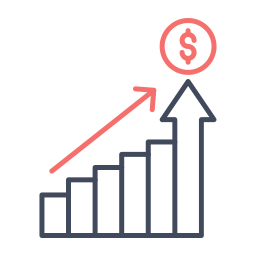 zakelijke groei icoon
