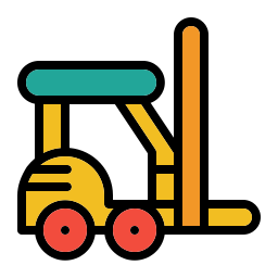 Forklift operation icon
