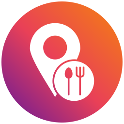 Restaurant location icon icon
