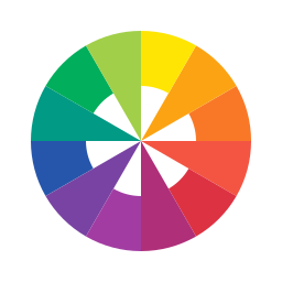 ruota dei colori icona