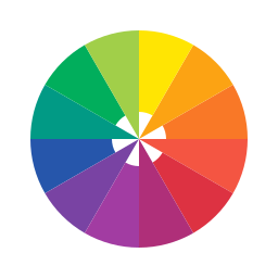 ruota dei colori icona