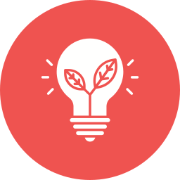 Ecologic bulb icon