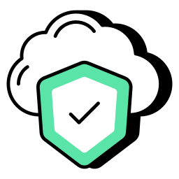 sicurezza nel cloud icona
