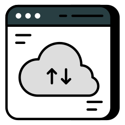 transferencia de datos icono