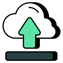 téléchargement dans le nuage Icône