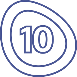 dziesięć ikona