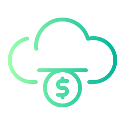 Cloud banking icon