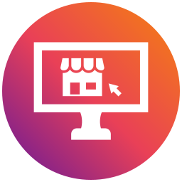 Online shop icon