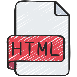 archivo html icono