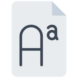 lettertype-bestand icoon