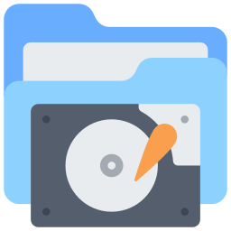 Hard drive folder icon