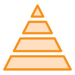 Пирамидальная диаграмма иконка