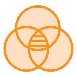 diagrama de venn Ícone