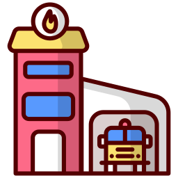 Пожарная станция иконка