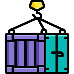 Shipping container icon