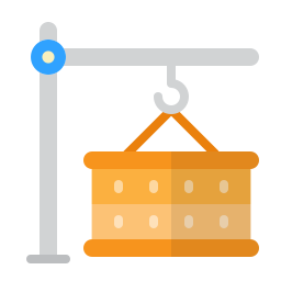 Cargo crane icon