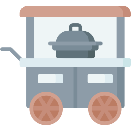 Food cart icon