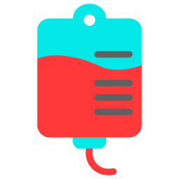 Blood bag icon