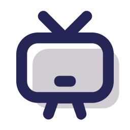 télévision analogique Icône