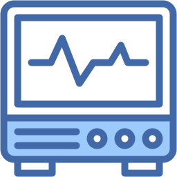 monitor ecg icona