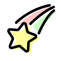 Shooting star icon