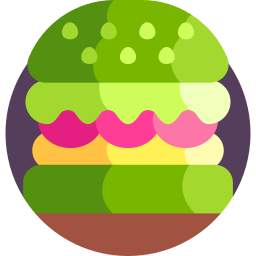 veganer burger icon