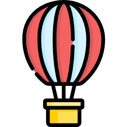 Hot air balloon icon