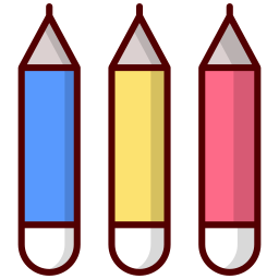 colore matita icona