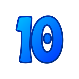 numéro 10 Icône