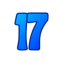 numero 17 icona