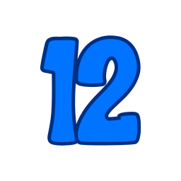 numéro 12 Icône