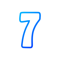 numero 7 icona