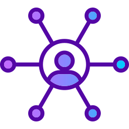 réseau social Icône