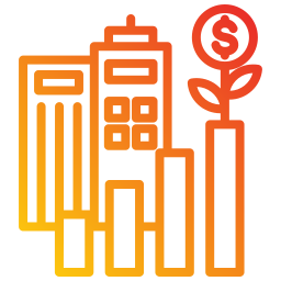 Business growth icon