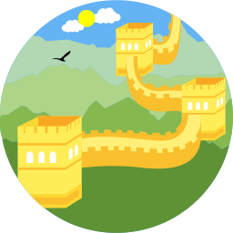 mur chiński ikona