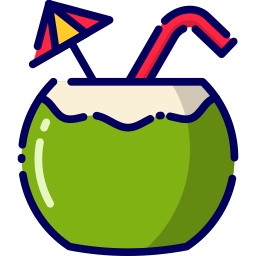 Coconut drink icon