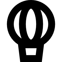 Hot air balloon icon