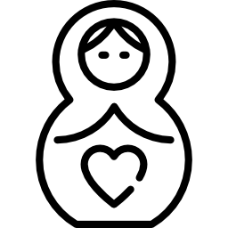 muñeca matrioska icono
