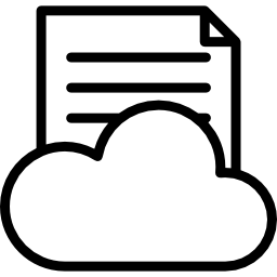 Cloud data icon