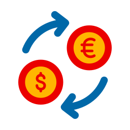 Exchange currency icon