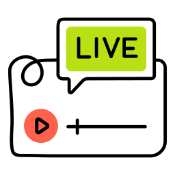 Live broadcast icon